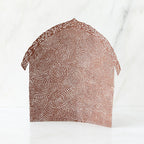 Standing see through brown barn figurine standing up facing forward
