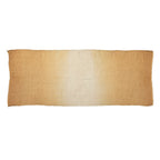 2 ft by 5 ft gauze fabric with gradation of color along length of mustard to sand to mustard, to use under Nativity